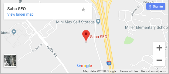 Google Map - Local SEO San Diego Company